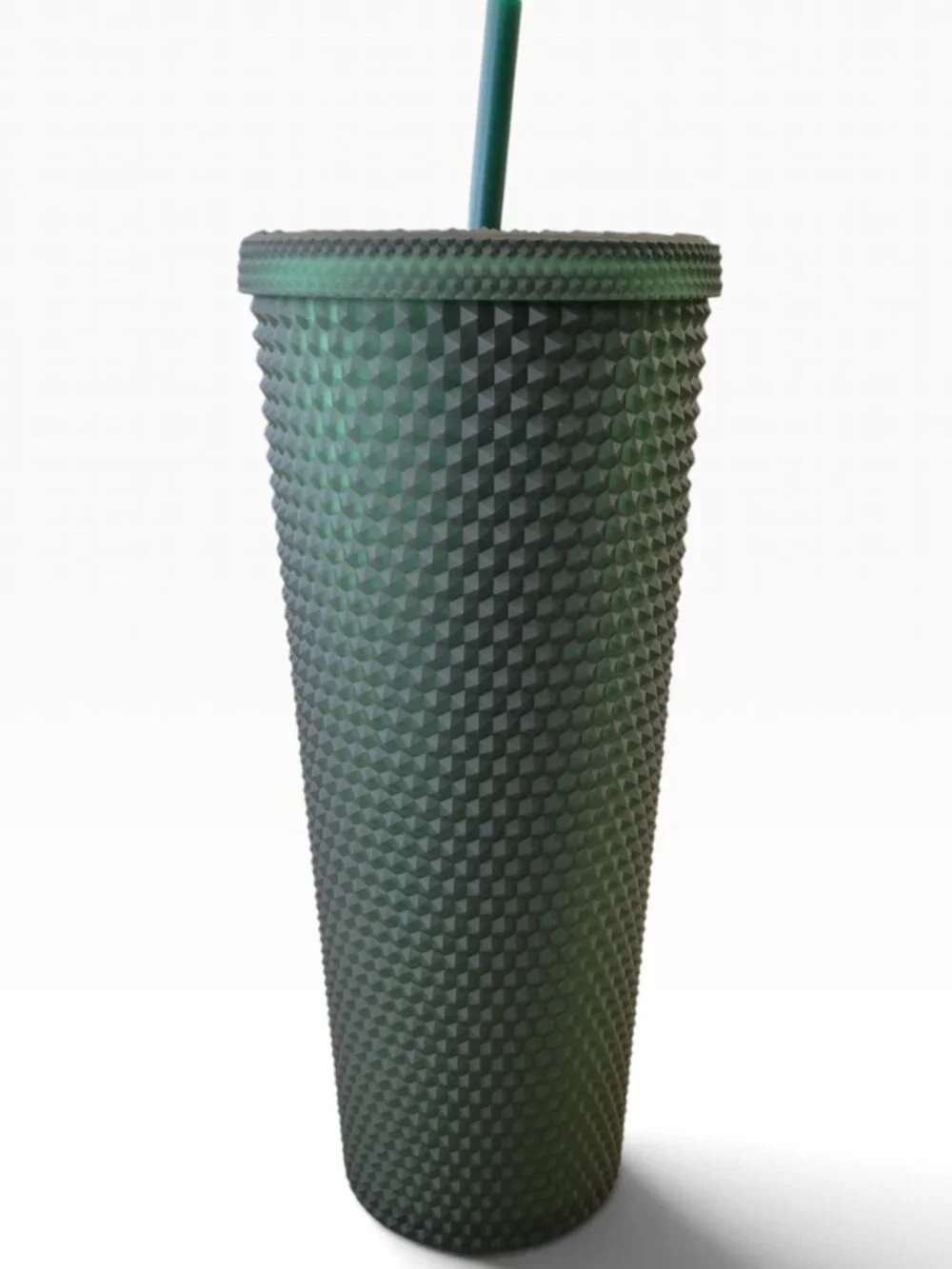 Starbucks Matte Dark Green Studded Tumbler (24oz)